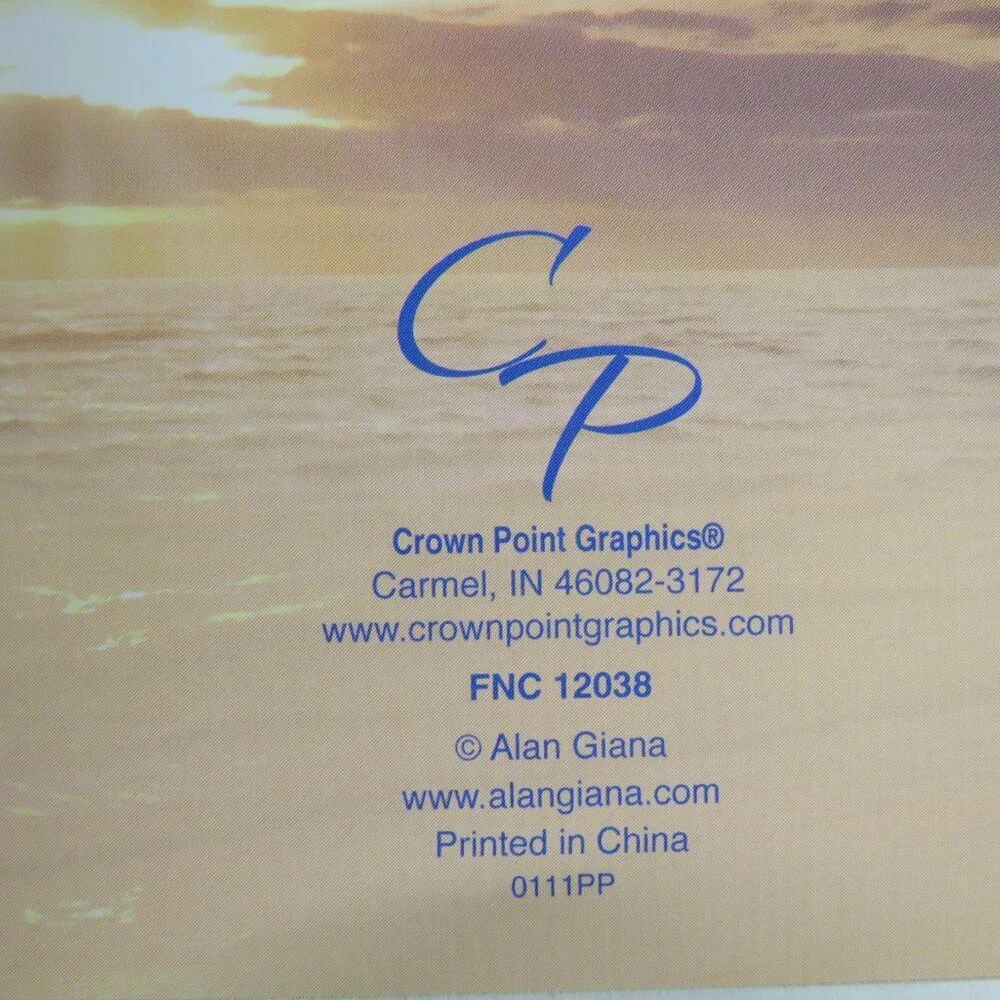 ocean coastal sunset beach note cards with decorative box